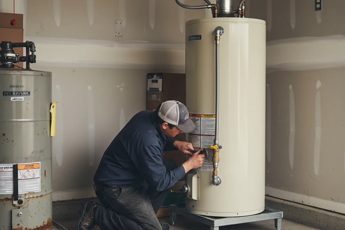 Water heater and shutoff valve replacement in Saratoga